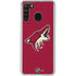 NHL Arizona Coyotes Solid Background Galaxy A21 Clear Case