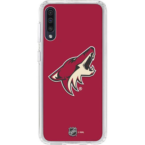NHL Arizona Coyotes Solid Background Galaxy A50 Clear Case