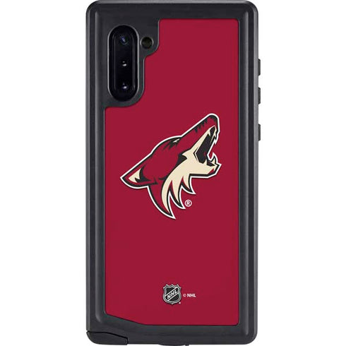 NHL Arizona Coyotes Solid Background Galaxy Note 10 Waterproof Case