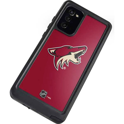 NHL Arizona Coyotes Solid Background Galaxy Note20 5G Waterproof Case