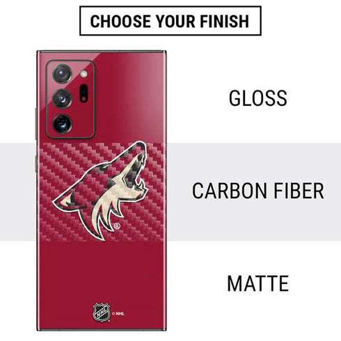 NHL Arizona Coyotes Solid Background Galaxy Note20 Ultra 5G Skin