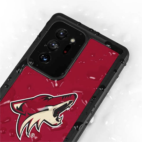 NHL Arizona Coyotes Solid Background Galaxy Note20 Ultra 5G Waterproof Case