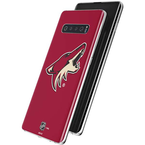 NHL Arizona Coyotes Solid Background Galaxy S10 Plus Skin