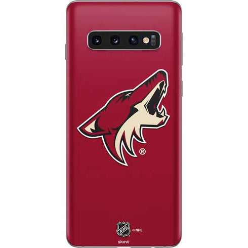 NHL Arizona Coyotes Solid Background Galaxy S10 Skin