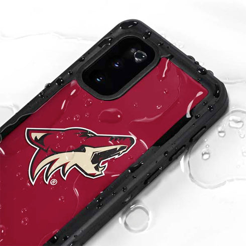 NHL Arizona Coyotes Solid Background Galaxy S20 Waterproof Case