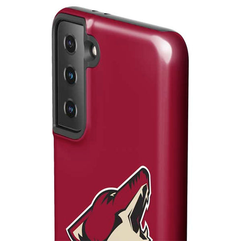 NHL Arizona Coyotes Solid Background Galaxy S21 FE Pro Case