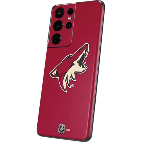 NHL Arizona Coyotes Solid Background Galaxy S21 Ultra 5G Skin