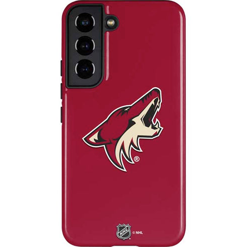 NHL Arizona Coyotes Solid Background Galaxy S22 Pro Case