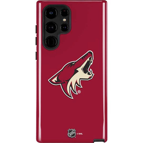 NHL Arizona Coyotes Solid Background Galaxy S22 Ultra Pro Case