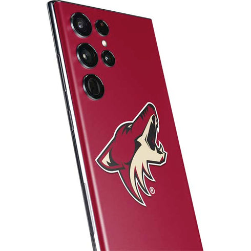 NHL Arizona Coyotes Solid Background Galaxy S22 Ultra Skin