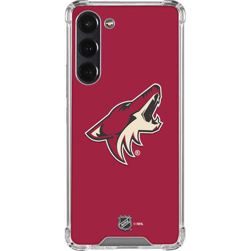 NHL Arizona Coyotes Solid Background Galaxy S23 Plus Clear Case