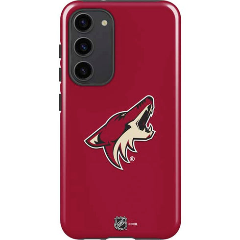NHL Arizona Coyotes Solid Background Galaxy S23 Plus Pro Case