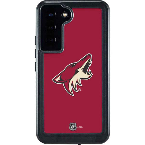 NHL Arizona Coyotes Solid Background Galaxy S23 Plus Waterproof Case