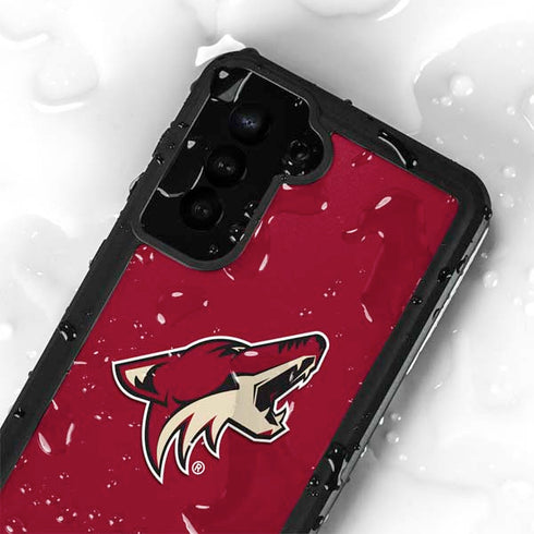 NHL Arizona Coyotes Solid Background Galaxy S23 Plus Waterproof Case