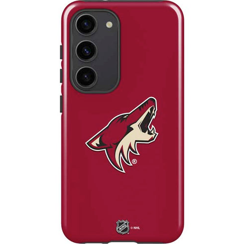 NHL Arizona Coyotes Solid Background Galaxy S23 Pro Case