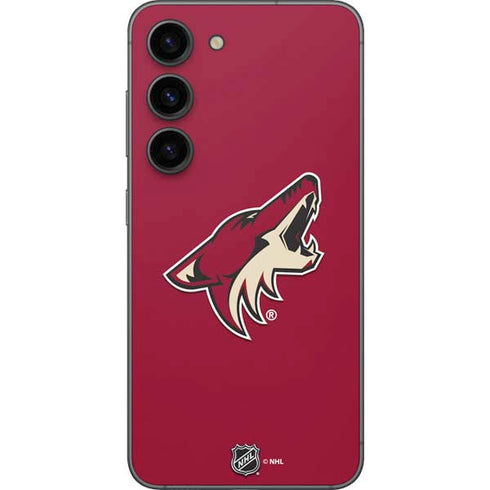NHL Arizona Coyotes Solid Background Galaxy S23 Skin