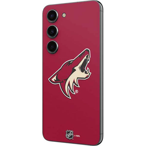 NHL Arizona Coyotes Solid Background Galaxy S23 Skin