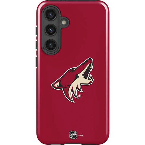 NHL Arizona Coyotes Solid Background Galaxy S24 Plus Impact Case