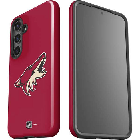 NHL Arizona Coyotes Solid Background Galaxy S24 Plus Impact Case