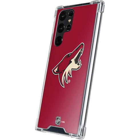 NHL Arizona Coyotes Solid Background Galaxy S24 Ultra Clear Case