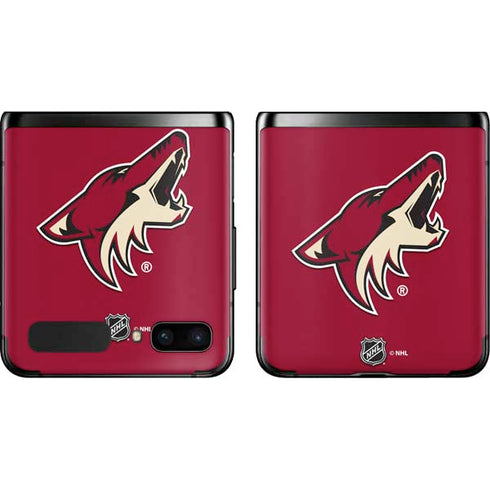 NHL Arizona Coyotes Solid Background Galaxy Z Flip Skin