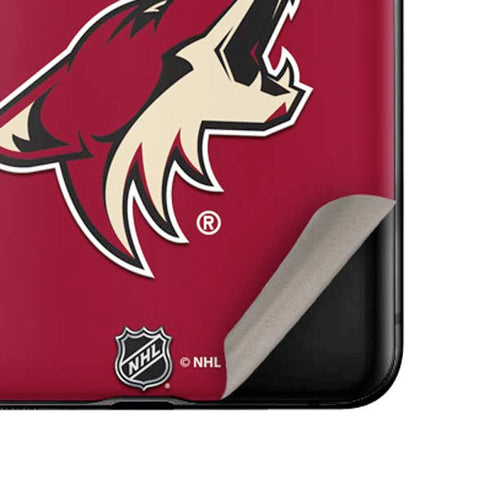 NHL Arizona Coyotes Solid Background Galaxy Z Flip Skin