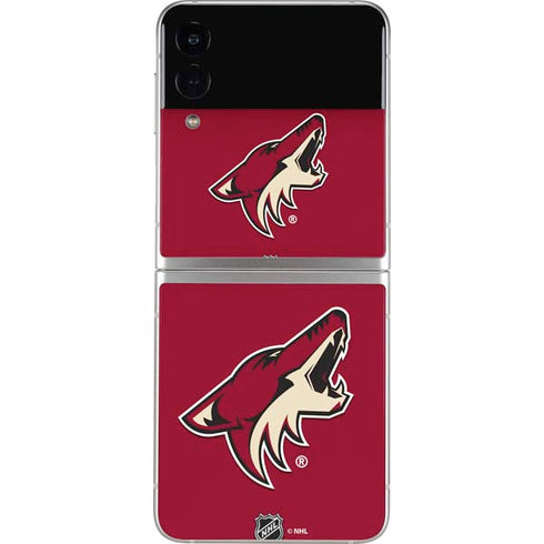 NHL Arizona Coyotes Solid Background Galaxy Z Flip3 5G Skin