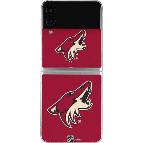 NHL Arizona Coyotes Solid Background Galaxy Z Flip4 5G Skin