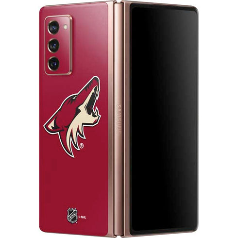 NHL Arizona Coyotes Solid Background Galaxy Z Fold2 5G Skin