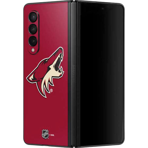 NHL Arizona Coyotes Solid Background Galaxy Z Fold3 5G Skin