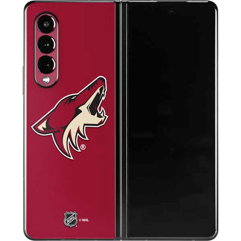 NHL Arizona Coyotes Solid Background Galaxy Z Fold3 5G Skin