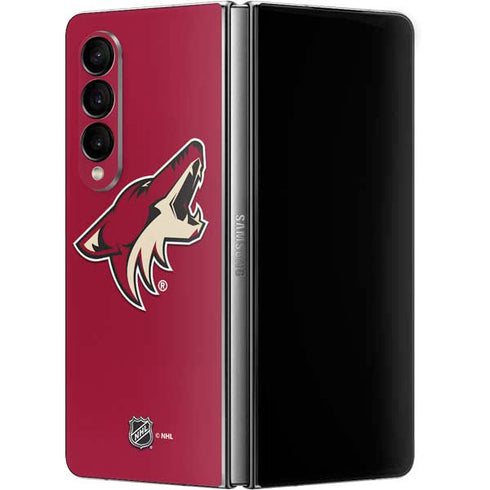 NHL Arizona Coyotes Solid Background Galaxy Z Fold4 5G Skin