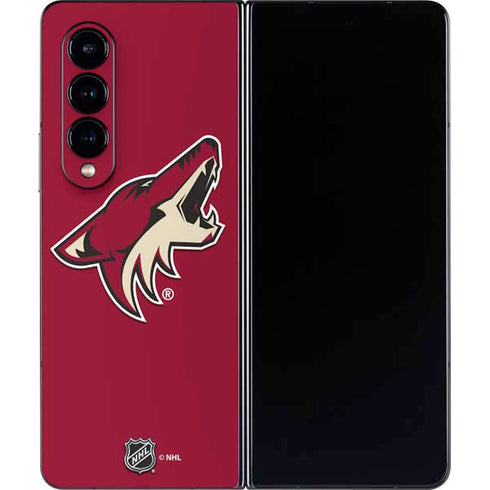 NHL Arizona Coyotes Solid Background Galaxy Z Fold4 5G Skin