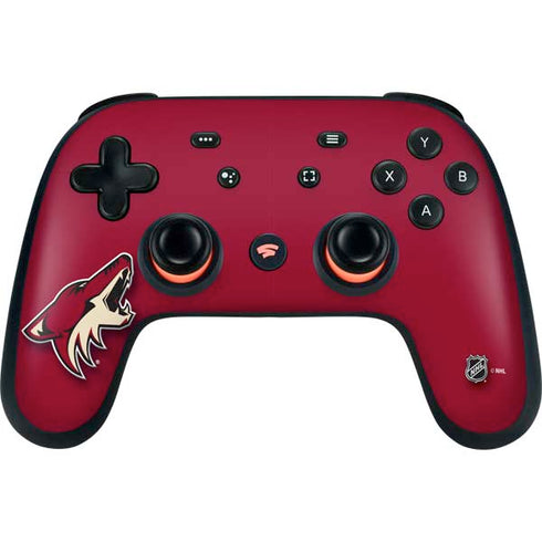 NHL Arizona Coyotes Solid Background Google Stadia Controller Skin