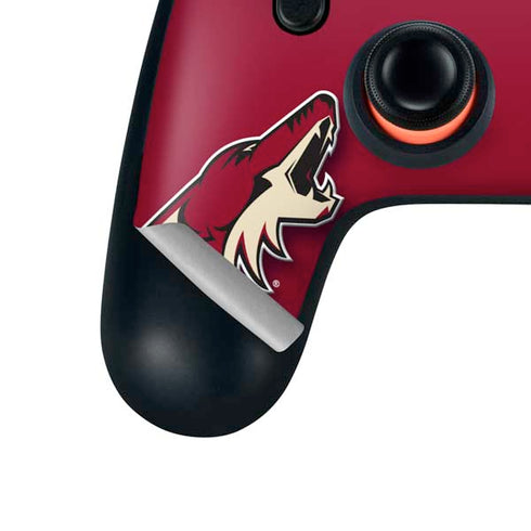 NHL Arizona Coyotes Solid Background Google Stadia Controller Skin