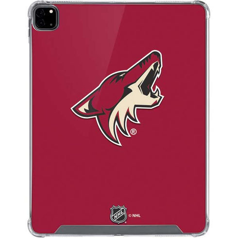 NHL Arizona Coyotes Solid Background iPad Pro 12.9in (2020) Clear Case