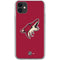 NHL Arizona Coyotes Solid Background iPhone 11 Clear Case