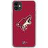 NHL Arizona Coyotes Solid Background iPhone 11 Clear Case
