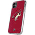 NHL Arizona Coyotes Solid Background iPhone 11 Clear Case