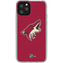 NHL Arizona Coyotes Solid Background iPhone 11 Pro Clear Case