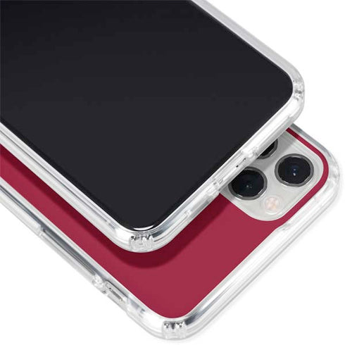 NHL Arizona Coyotes Solid Background iPhone 11 Pro Clear Case