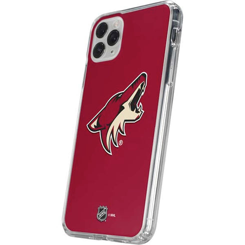 NHL Arizona Coyotes Solid Background iPhone 11 Pro Clear Case