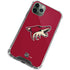 NHL Arizona Coyotes Solid Background iPhone 11 Pro Max Clear Case