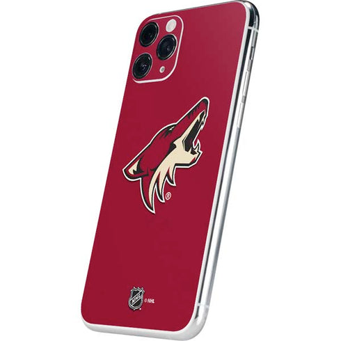 NHL Arizona Coyotes Solid Background iPhone 11 Pro Skin