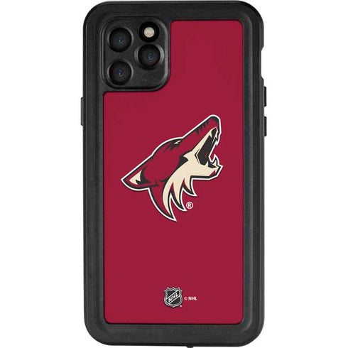 NHL Arizona Coyotes Solid Background iPhone 11 Pro Waterproof Case