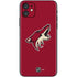 NHL Arizona Coyotes Solid Background iPhone 11 Skin
