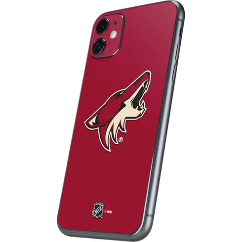 NHL Arizona Coyotes Solid Background iPhone 11 Skin