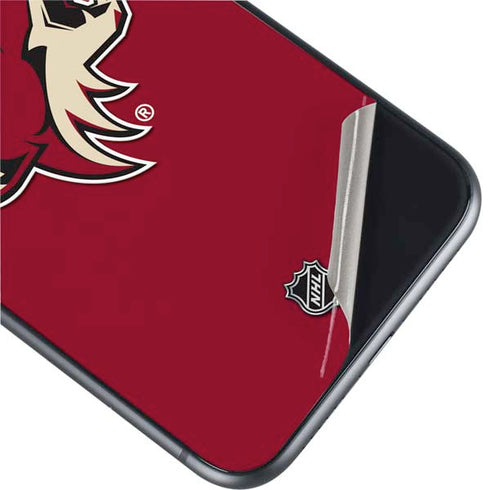 NHL Arizona Coyotes Solid Background iPhone 11 Skin