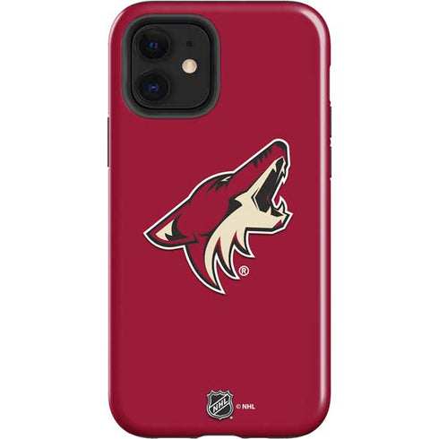 NHL Arizona Coyotes Solid Background iPhone 12 Impact Case