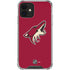 NHL Arizona Coyotes Solid Background iPhone 12 Mini Clear Case